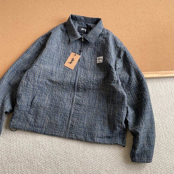 Stussy Navy Shirt Jacket - Picture 9 of 9